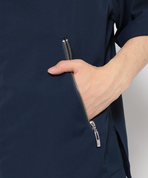 HARE（ハレ）の「スタンドZIPシャツブルゾン(HARE)（ブルゾン・メンズ・ブラック/パープル/グレー/グリーン/ブルー・FREE）」の22枚目の写真