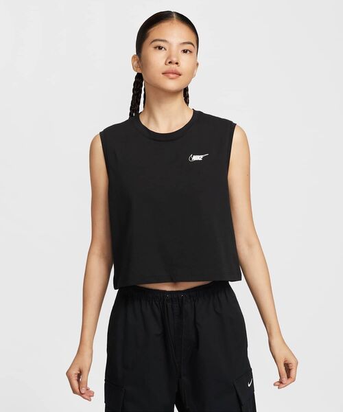 正品 Nike ナイキスリーブレス クロップド トップTシャツ 楽天市場】【クリアランス価格】ナイキ スポーツウェア クラブ