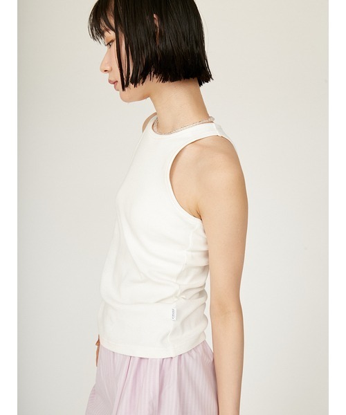 emmi(エミ)の「カップ付きアメスリタンクトップ(Tシャツ/カットソー・レディース・ホワイト/ライトグレー/ブラック・FREE)」の8枚目の写真