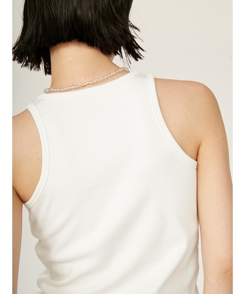 emmi(エミ)の「カップ付きアメスリタンクトップ(Tシャツ/カットソー・レディース・ホワイト/ライトグレー/ブラック・FREE)」の12枚目の写真