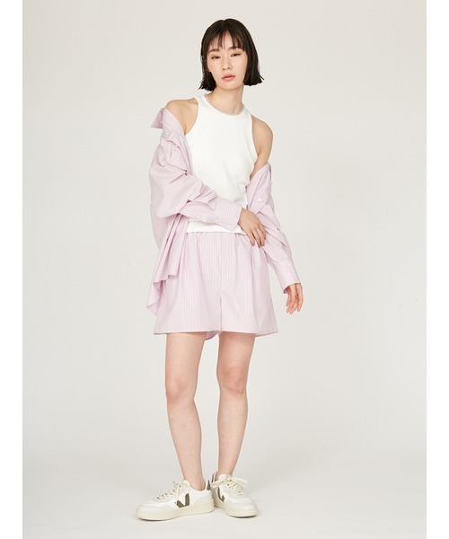 emmi(エミ)の「カップ付きアメスリタンクトップ(Tシャツ/カットソー・レディース・ホワイト/ライトグレー/ブラック・FREE)」の13枚目の写真