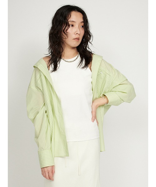 emmi(エミ)の「カップ付きアメスリタンクトップ(Tシャツ/カットソー・レディース・ホワイト/ライトグレー/ブラック・FREE)」の21枚目の写真