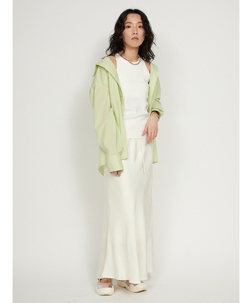 emmi(エミ)の「カップ付きアメスリタンクトップ(Tシャツ/カットソー・レディース・ホワイト/ライトグレー/ブラック・FREE)」の22枚目の写真