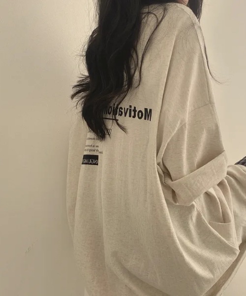 Teem Store(チームストア)の「オーバーサイズ英文字Tシャツ(Tシャツ/カットソー・レディース・ブルー/ライトグレー/ホワイト・M/L)」の15枚目の写真