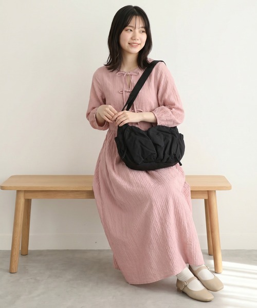 WILD THINGS（ワイルドシングス）の「WILD THINGS PUFF MINI SHOULDER BAG ナイロンボンディング ミニショルダーバッグ（ショルダーバッグ・メンズ・カーキ/ブラック/グレー・FREE）」の13枚目の写真