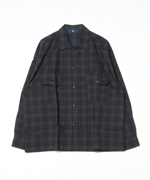 rehacer（レアセル）の「R. : Loose Check Box L/S Shirt（シャツ/ブラウス・メンズ・ブラウン/ネイビー・MEDIUM/LARGE）」の8枚目の写真