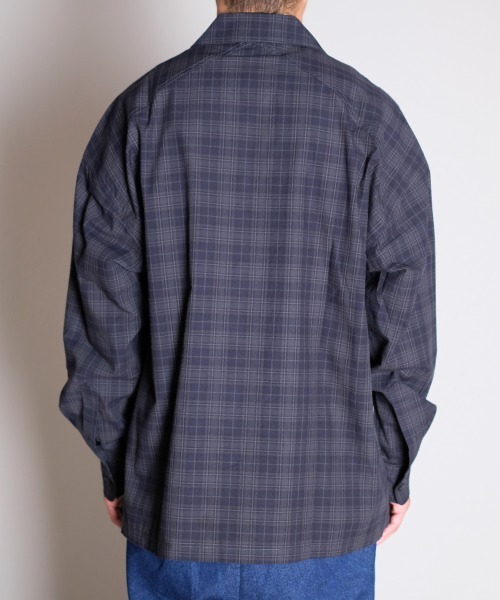 rehacer（レアセル）の「R. : Loose Check Box L/S Shirt（シャツ/ブラウス・メンズ・ブラウン/ネイビー・MEDIUM/LARGE）」の6枚目の写真