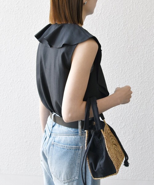 「SHIPS any」 ノースリーブブラウス ONE SIZE ダークブルー レディース SHIPS any 「SHIPS any」 ノースリーブブラウス ONE SIZE
