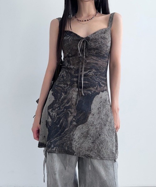 almo（アルモ）の「【LAMPOON】グランジカットキャミワンピ（ワンピース・レディース・グレー・SMALL/MEDIUM/LARGE）」の6枚目の写真