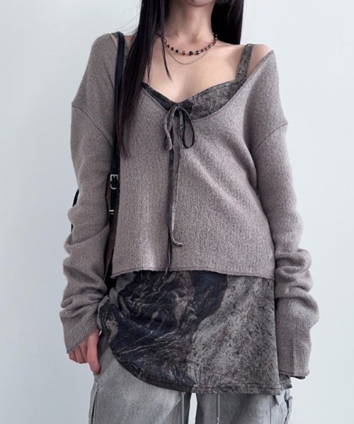 almo（アルモ）の「【LAMPOON】グランジカットキャミワンピ（ワンピース・レディース・グレー・SMALL/MEDIUM/LARGE）」の9枚目の写真