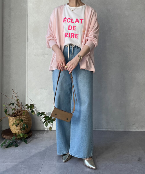 DouDou(ドゥドゥ)の「タックスリーブロゴTEE(Tシャツ/カットソー・レディース・ホワイト/ブラック/ホワイト系その他・FREE)」の21枚目の写真