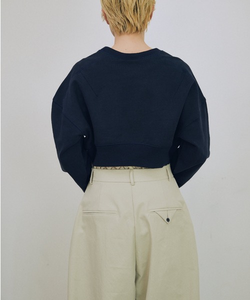 lit（リット）の「Half Up Tuck Pants（スラックス・レディース・ブラック/キナリ・38/36）」の14枚目の写真