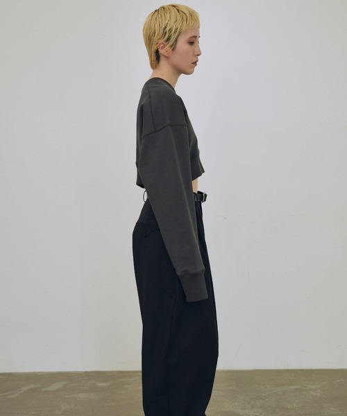 lit（リット）の「Half Up Tuck Pants（スラックス・レディース・ブラック/キナリ・38/36）」の22枚目の写真