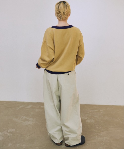 lit（リット）の「Half Up Tuck Pants（スラックス・レディース・ブラック/キナリ・38/36）」の17枚目の写真