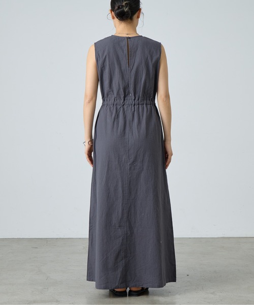 paradigm(パラダイム)の「コットンリネンドロストワンピース(ワンピース・レディース・ブラック/チャコールグレー・SMALL/MEDIUM)」の15枚目の写真