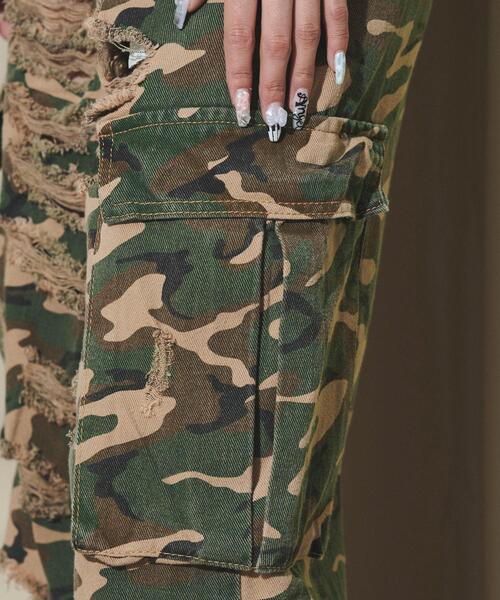 dispark(ディスパーク)の「DISPARK/ダメージカモフラカーゴパンツ(カーゴパンツ・レディース・その他1・MEDIUM/SMALL)」の5枚目の写真