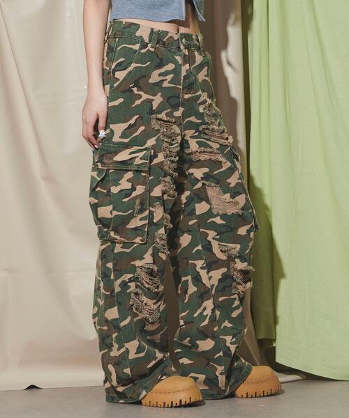 dispark(ディスパーク)の「DISPARK/ダメージカモフラカーゴパンツ(カーゴパンツ・レディース・その他1・MEDIUM/SMALL)」の10枚目の写真