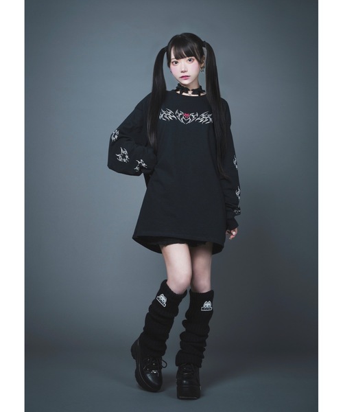 悪魔ちゃんBIGロンTEE(ホワイト)（Tシャツ/カットソー）｜Hauls