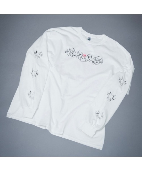 Hauls（ハウルズ）の「悪魔ちゃんBIGロンTEE(ホワイト)（Tシャツ/カットソー・レディース・ホワイト/ブラック・F）」の11枚目の写真