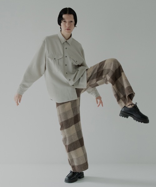 RYU（リュー）の「modal long-sleeve shirt（シャツ/ブラウス・メンズ・ブルー/アイボリー・1/2/3/4）」の3枚目の写真