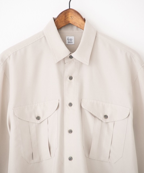 RYU（リュー）の「modal long-sleeve shirt（シャツ/ブラウス・メンズ・ブルー/アイボリー・1/2/3/4）」の11枚目の写真