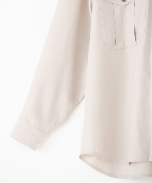 RYU（リュー）の「modal long-sleeve shirt（シャツ/ブラウス・メンズ・ブルー/アイボリー・1/2/3/4）」の13枚目の写真