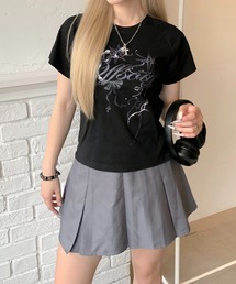 lilful（リルフル）の「フロントヴィンテージロゴプリント ラグランTシャツ（Tシャツ/カットソー・レディース）」