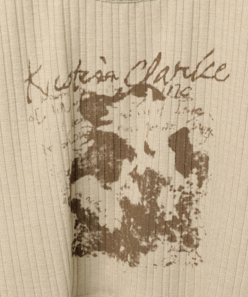 3.3 Field Trip （3.3フィールドトリップ）の「3.3 Field Trip／マフラーツキレイヤードT（Tシャツ/カットソー・レディース・チャコールグレー/ホワイト/ベージュ・FREE）」の14枚目の写真