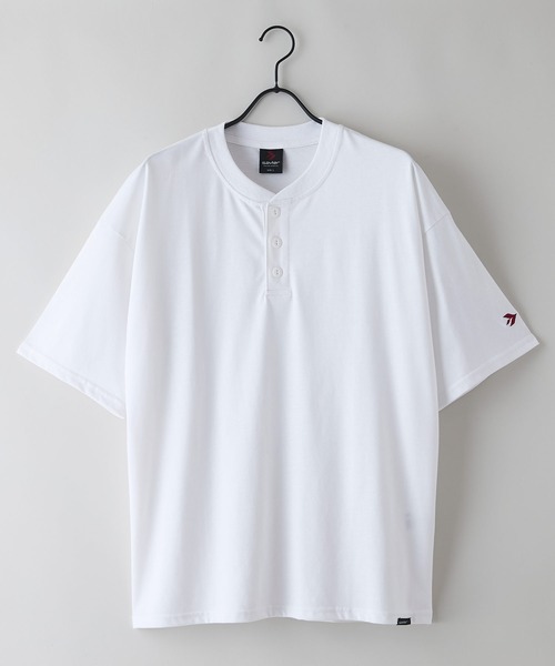 SAVIER（サビアー）の「【SAVIER/サビアー】×【ZERO STAIN/ゼロステイン】コラボ ヘンリーネックTシャツ（Tシャツ/カットソー・メンズ・ホワイト/オフホワイト/ネイビー/ブラック・LARGE/MEDIUM）」の7枚目の写真