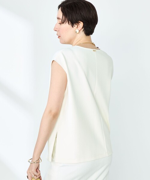 NOLLEY’S Sophi(ノーリーズソフィ)の「《セットアップ対応》マルチファンクションキーネックプルオーバーカットソー(Tシャツ/カットソー・レディース・ブラック/オフホワイト・38)」の16枚目の写真
