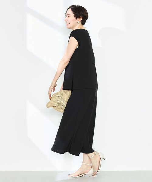 NOLLEY’S Sophi(ノーリーズソフィ)の「《セットアップ対応》マルチファンクションキーネックプルオーバーカットソー(Tシャツ/カットソー・レディース・ブラック/オフホワイト・38)」の22枚目の写真