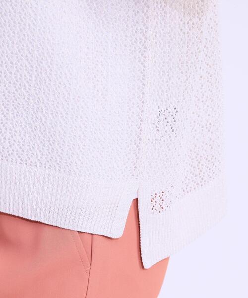 DRESKIP(ドレスキップ)の「【S-LL/2点セット】程よいラメが上品 透かしニット+タンクトップ(ニット/セーター・レディース・オレンジ/ブラック/オフホワイト・02/03/01)」の21枚目の写真