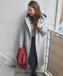 SHIPS for women | フード中綿ロングコート◇(その他アウター)