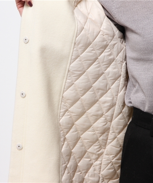 SHIPS for women(シップスフォーウィメン)の「フード中綿ロングコート◇(その他アウター・レディース・ホワイト/グレー/ネイビー・ONE SIZE)」の12枚目の写真