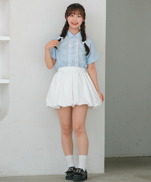 INTER FACTORY(インターファクトリー)の「【mayuka × wataru】 -クラウドブルーシャツ- made in INTER FACTORY(シャツ/ブラウス・レディース・ブルー系2/ブルー系1・FREE)」の9枚目の写真