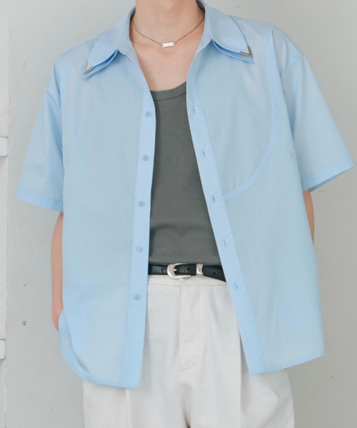 INTER FACTORY(インターファクトリー)の「【mayuka × wataru】 -クラウドブルーシャツ- made in INTER FACTORY(シャツ/ブラウス・レディース・ブルー系2/ブルー系1・FREE)」の14枚目の写真
