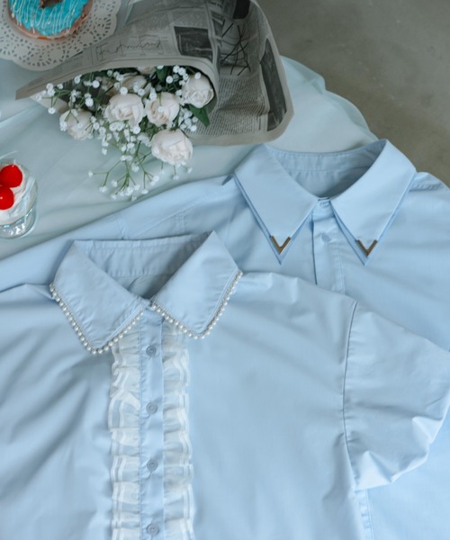 INTER FACTORY(インターファクトリー)の「【mayuka × wataru】 -クラウドブルーシャツ- made in INTER FACTORY(シャツ/ブラウス・レディース・ブルー系2/ブルー系1・FREE)」の21枚目の写真