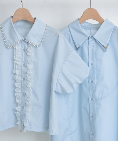 INTER FACTORY(インターファクトリー)の「【mayuka × wataru】 -クラウドブルーシャツ- made in INTER FACTORY(シャツ/ブラウス・レディース・ブルー系2/ブルー系1・FREE)」の18枚目の写真