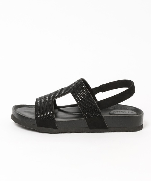 GLOBAL WORK（グローバルワーク）の「らくっションストーンサンダル/327963（サンダル・レディース・グレー/ブラック・SMALL/LARGE/MEDIUM）」の12枚目の写真