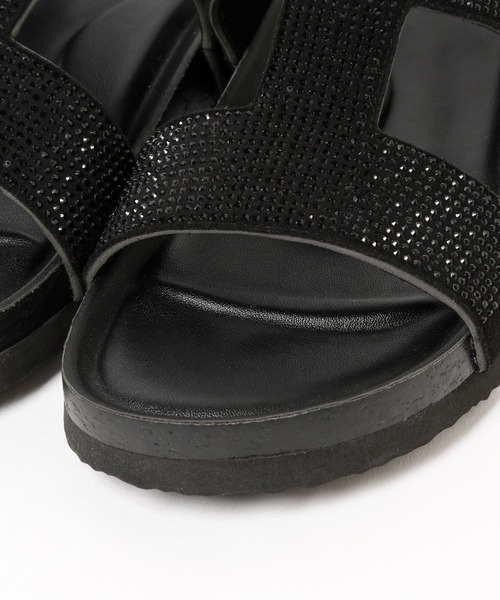 GLOBAL WORK（グローバルワーク）の「らくっションストーンサンダル/327963（サンダル・レディース・グレー/ブラック・SMALL/LARGE/MEDIUM）」の18枚目の写真