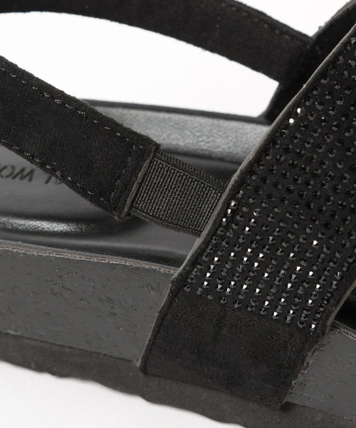 GLOBAL WORK（グローバルワーク）の「らくっションストーンサンダル/327963（サンダル・レディース・グレー/ブラック・SMALL/LARGE/MEDIUM）」の21枚目の写真