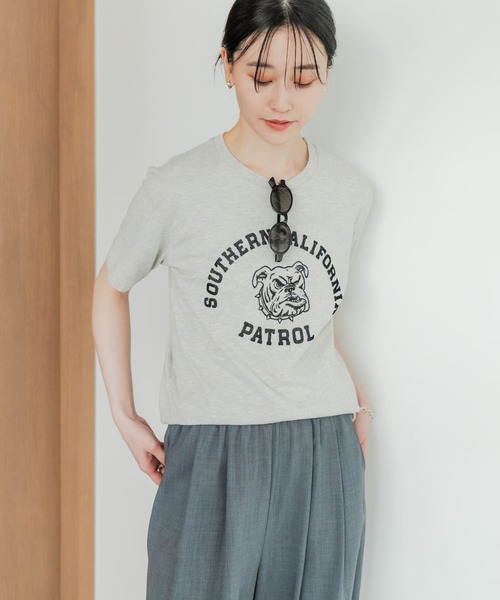 MIXTA（ミクスタ）の「Mixta　SO CAL DOG（Tシャツ/カットソー・レディース・グレー系その他/キャメル/ブルー系その他・SMALL）」の5枚目の写真