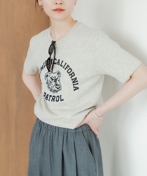 MIXTA（ミクスタ）の「Mixta　SO CAL DOG（Tシャツ/カットソー・レディース・グレー系その他/キャメル/ブルー系その他・SMALL）」の2枚目の写真