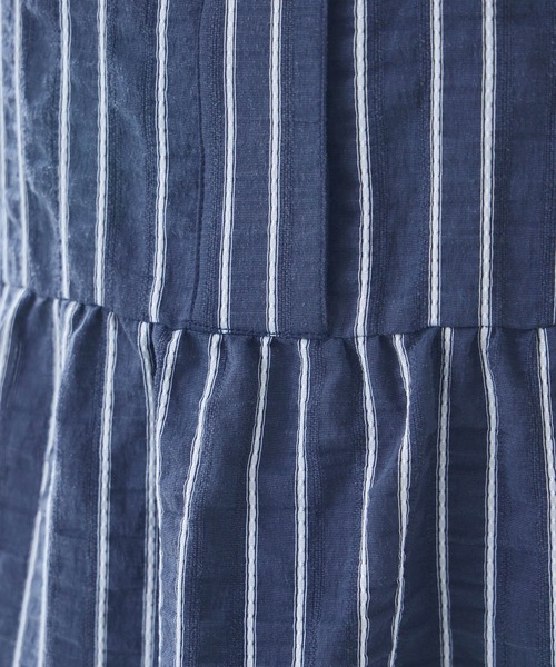 KATHARINE ROSS（キャサリンロス）の「【KATHARINE ROSS】ブライトストライプブラウス（シャツ/ブラウス・レディース・ベージュ/ネイビー・MEDIUM）」の12枚目の写真