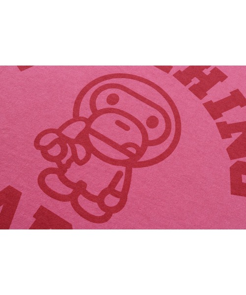 A BATHING APE(アベイシングエイプ)の「OVERDYE MILO COLLEGE TEE(Tシャツ/カットソー・レディース・オレンジ/ピンク/グリーン・X-SMALL/SMALL/XX-SMALL)」の8枚目の写真