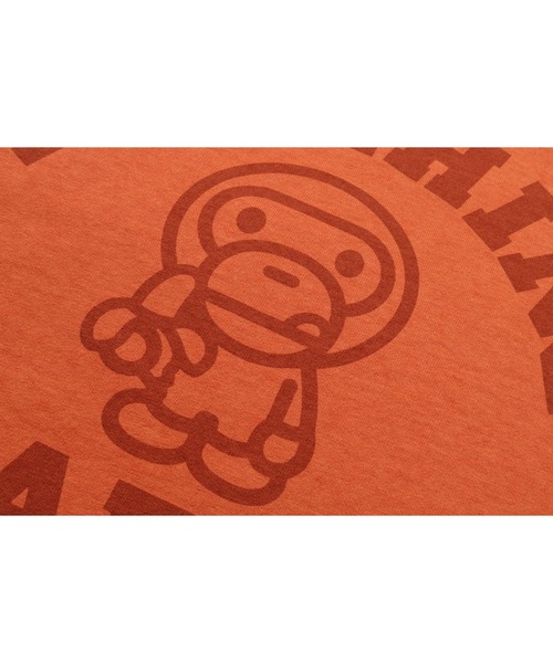 A BATHING APE(アベイシングエイプ)の「OVERDYE MILO COLLEGE TEE(Tシャツ/カットソー・レディース・オレンジ/ピンク/グリーン・X-SMALL/SMALL/XX-SMALL)」の9枚目の写真
