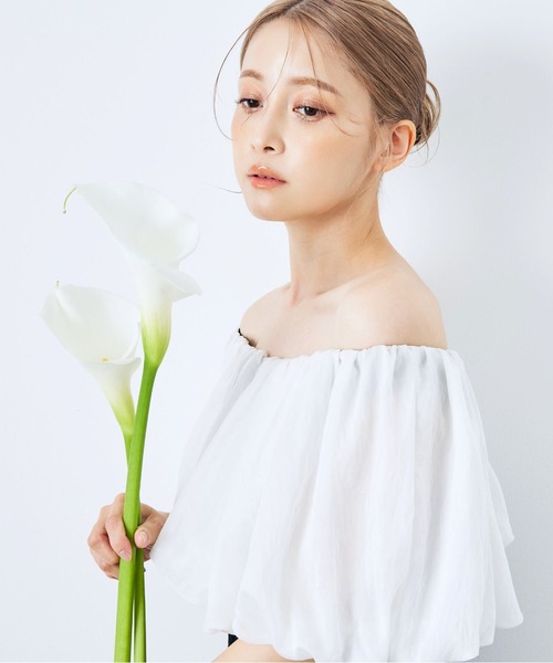 CELEN（セレン）の「《2025新作》【オケージョンドレス/結婚式/お呼ばれ】3WAYオフショルダーマーメイドドレス（ドレス・レディース・ブラック×ホワイト/ブルー系その他・FREE）」の3枚目の写真