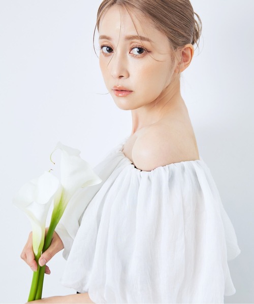 CELEN（セレン）の「《2025新作》【オケージョンドレス/結婚式/お呼ばれ】3WAYオフショルダーマーメイドドレス（ドレス・レディース・ブラック×ホワイト/ブルー系その他・FREE）」の4枚目の写真