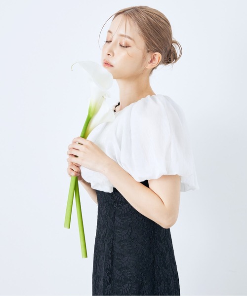 CELEN（セレン）の「《2025新作》【オケージョンドレス/結婚式/お呼ばれ】3WAYオフショルダーマーメイドドレス（ドレス・レディース・ブラック×ホワイト/ブルー系その他・FREE）」の5枚目の写真