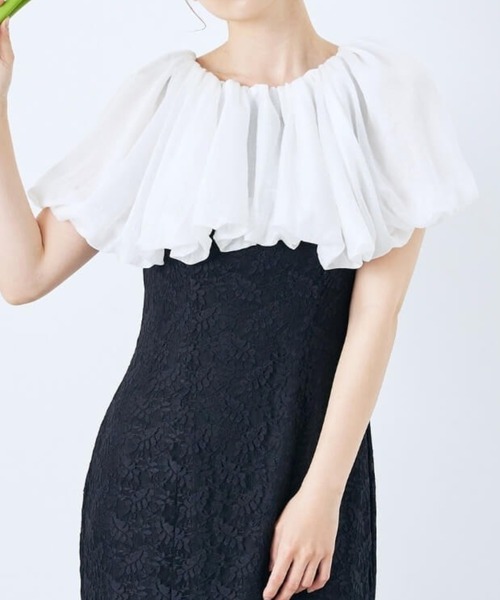 CELEN（セレン）の「《2025新作》【オケージョンドレス/結婚式/お呼ばれ】3WAYオフショルダーマーメイドドレス（ドレス・レディース・ブラック×ホワイト/ブルー系その他・FREE）」の18枚目の写真